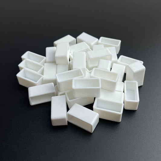 1ml Slim Watercolor Pans – 200pcs White Narrow Plastic Pans for Filling Gaps in Palettes