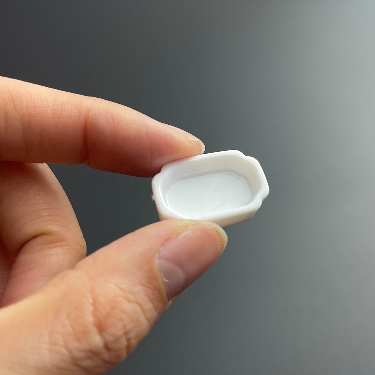 1ML 100 Pcs, Mini Ceramic or Plastic Paint Palette Pan, Small Ceramic Tray Palette for Watercolor Gouache Acrylic Oil Painting