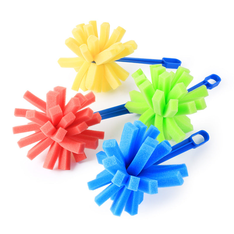 Kids Art Sponge Painting Brushes Set – Early Learning DIY Graffiti Tools (12 Pcs 3 Sets)