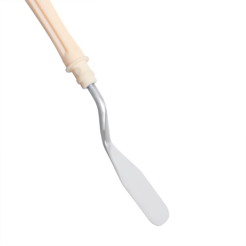 Palette Knife Set – 4PCS Stainless Steel Painting Knives with Plastic Handles for Oil, Acrylic & Gouache, Artist Spatula Tools for Mixing & Texture Painting