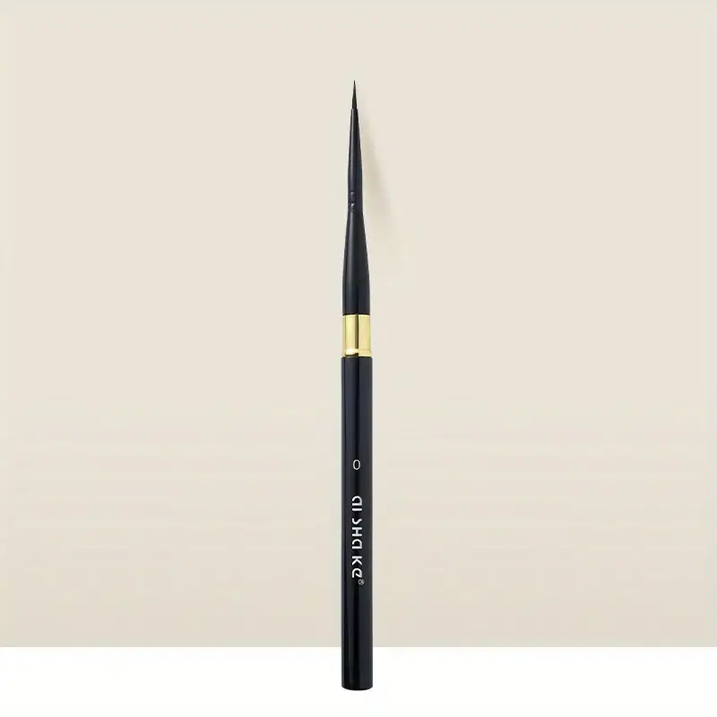Artist Black Portable Watercolor Brush - Round Point Aluminum Penholder - Nylon Paint Brush Sketching Painting Removable Painting Pen Nail Art Pen