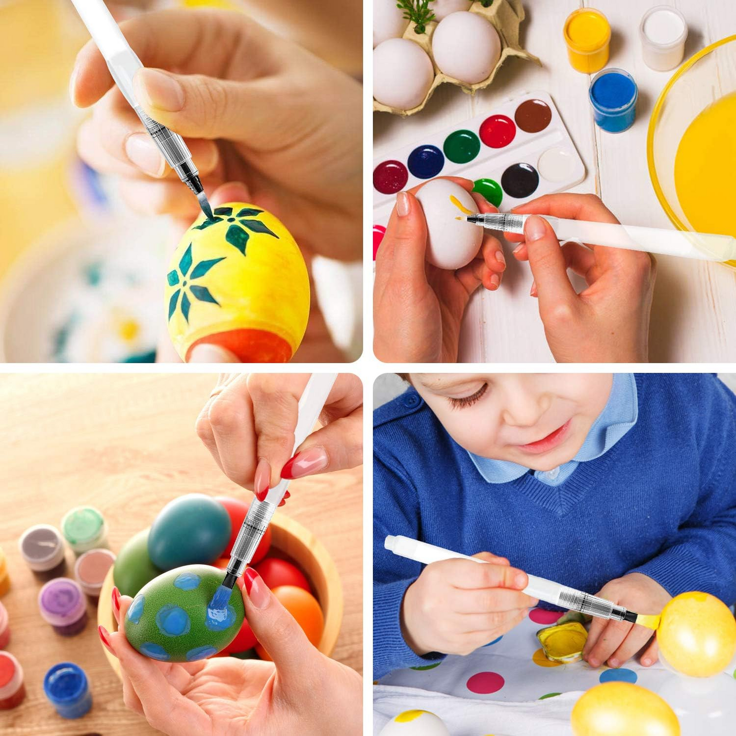 Watercolor Brush Pens, 2 Sets 12 pcs 120mm, Refillable Watercolor Paint Pens for Painting Markers