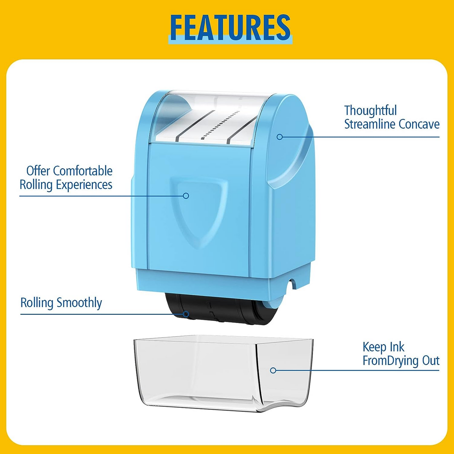 Dashed Handwriting Lines Practice Roller Stamp Parents and Teachers Roller Self-Inking Line Rolling Stamps Handwriting Practice Tool