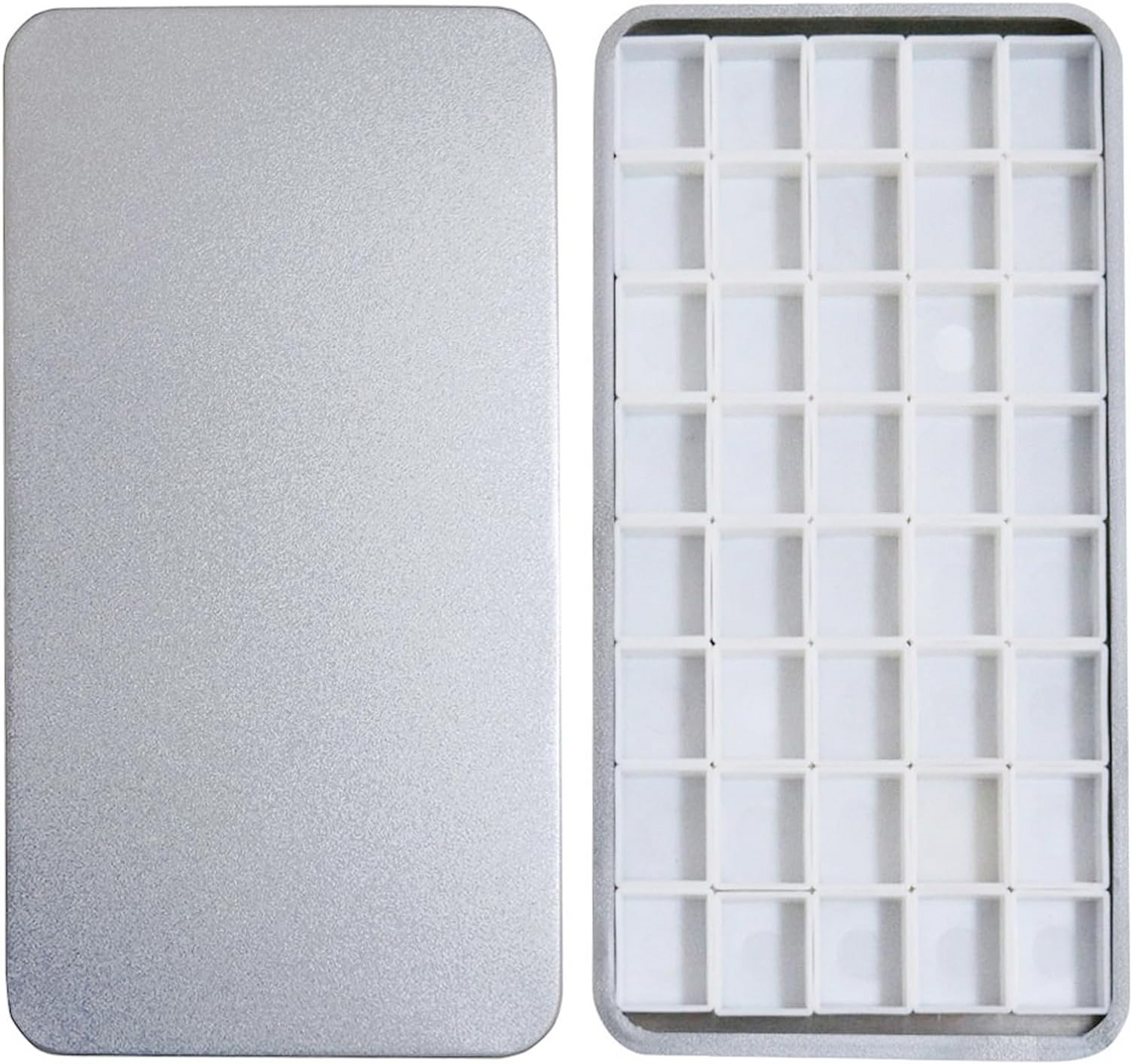 FCLUB Empty Watercolor Palette with Magnetic Pans,Paint Palette, Paint Tray Palettes, Painting Palette