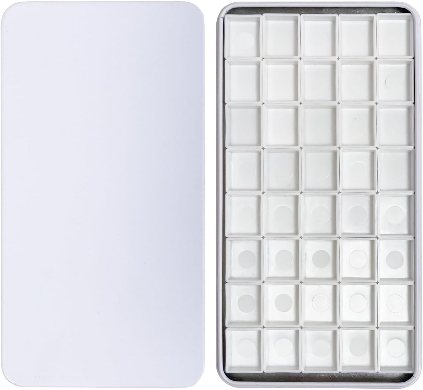 FCLUB Empty Watercolor Palette with Magnetic Pans,Paint Palette, Paint Tray Palettes, Painting Palette