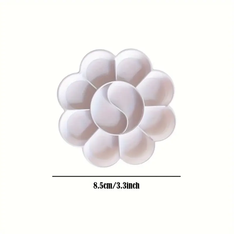 100Pcs Paint Pallet Tray, Painting Pallete, 10 Wells Color Mixing Pallete/Paint Trays for Kids, Plastic Palette