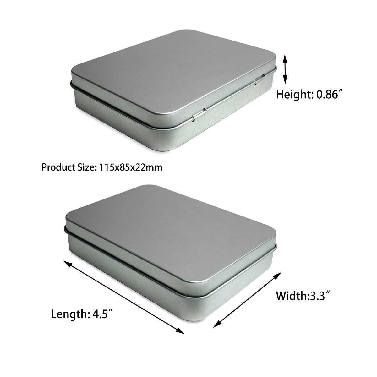 FCLUB Metal Empty Hinged Tins with 25pcs Magnetic Half Pans for DIY Travel Watercolor Painting