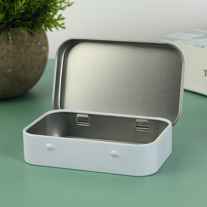 FCLUB Metal Empty Hinged Tins with 12pcs Magnetic Half Pans for DIY Travel Watercolor Painting