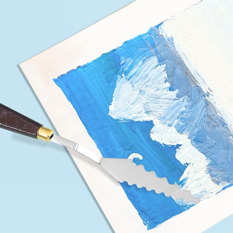 Professional Palette Knife Set – 9PCS Stainless Steel Painting Knives for Artists, Ideal for Acrylic, Oil & Gouache, Perfect for Texture & Impasto Art