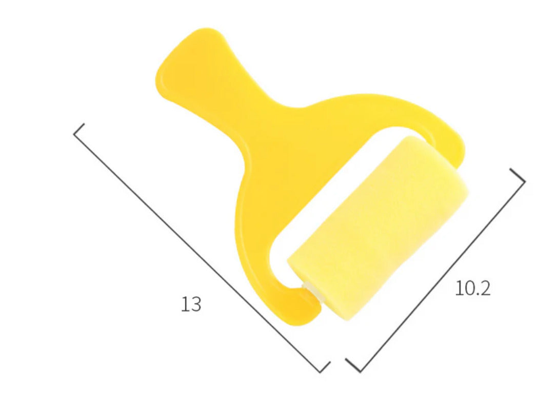 Kids DIY Sponge Paint Roller Set – 4pcs Colorful EVA Foam Painting Rollers, Easy-to-Clean Art Brushes for Toddler Doodling & Early Learning, Creative Preschool Painting Tools