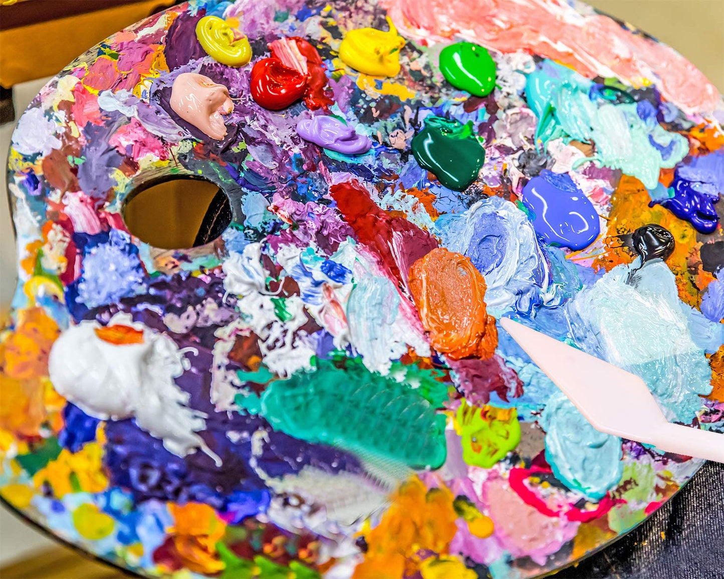 6-Piece Plastic Palette Knife Set – Perfect for Model Crafting, Painting & DIY Art Projects