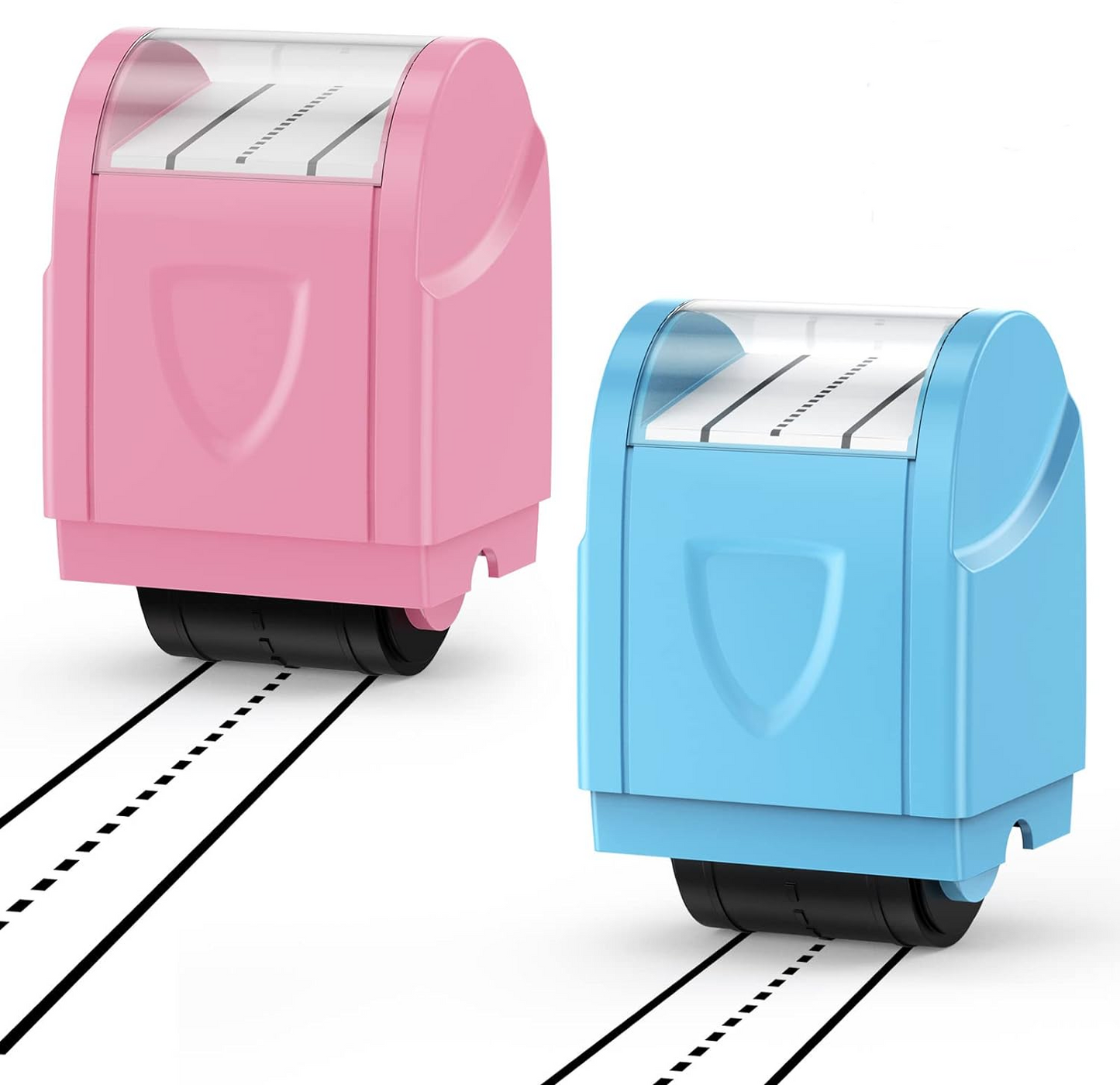 Dashed Handwriting Lines Practice Roller Stamp Parents and Teachers Roller Self-Inking Line Rolling Stamps Handwriting Practice Tool