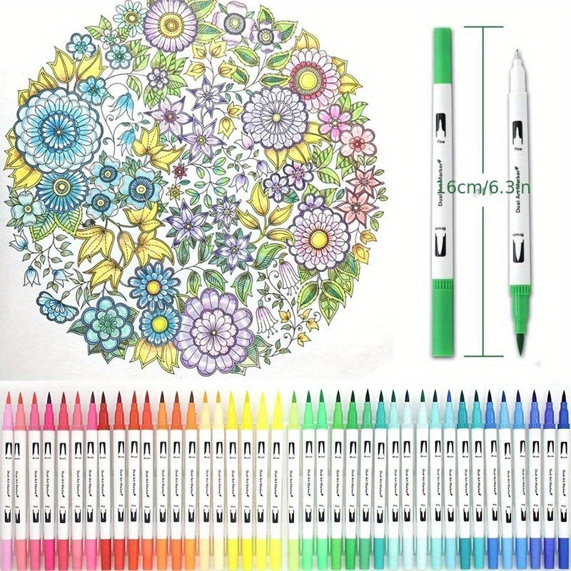 12/24/36/48/60/72/100/120Colors Watercolor Brush Pen Colors Marker Pens Painting Drawing Art Supplies