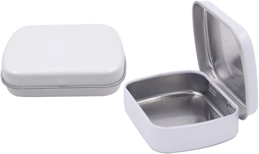 2.23 x1.76 x 0.55 inch 5Pcs 12 Wells Tiny Watercolor Palette, Travel Watercolor Tin, Small Tin Box, Cute Mini Palette Perfect For Travel, Mini Paint Set