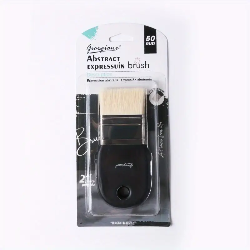 Nylon Hair Brush -  Flat Headed Brush - Painting Pen Brush -  Painting Brush Pigment Brush Water Powder Watercolor Oil Painting Acrylic Wall Painting Hand Painting Wall DIY Painting Tools Art Supplies