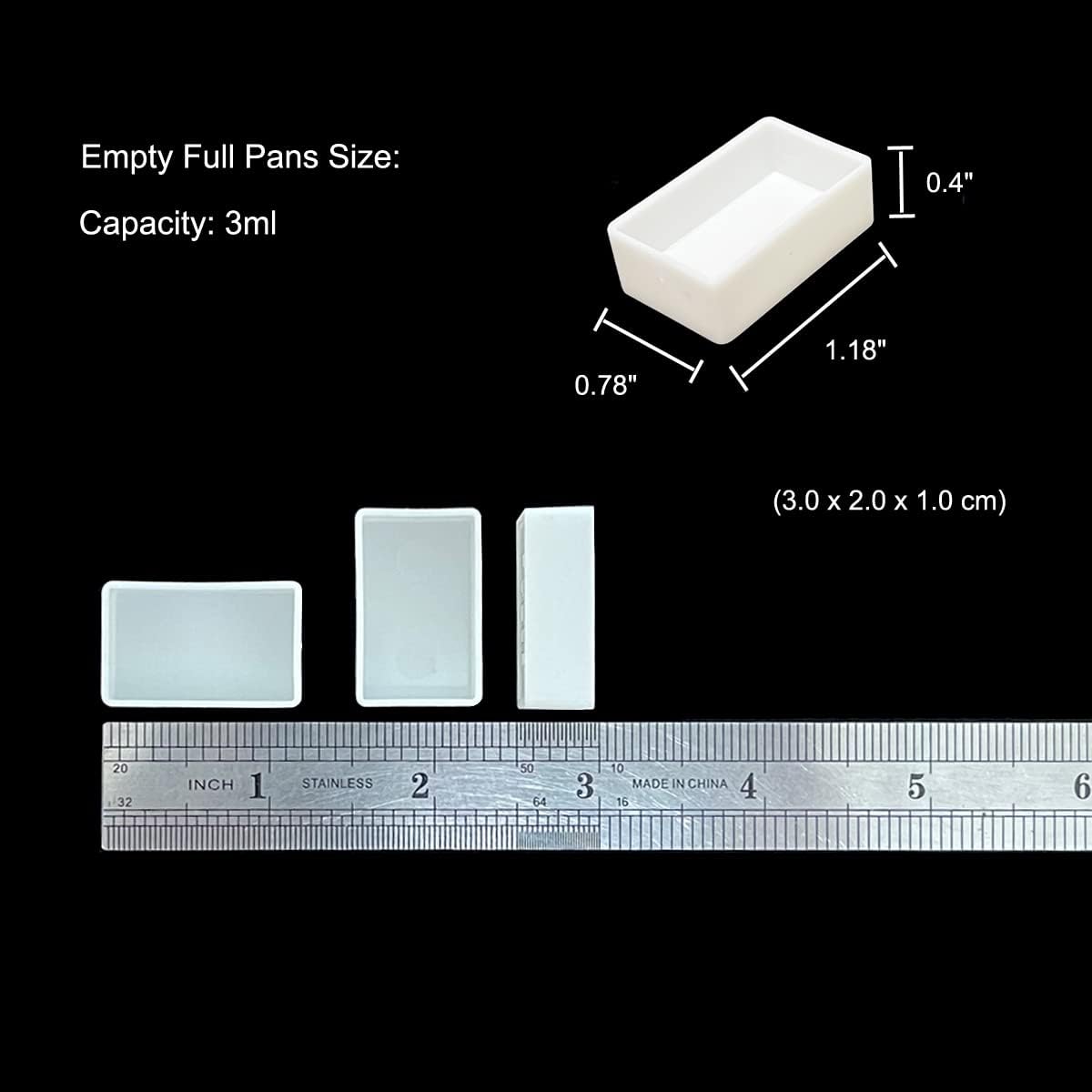 FCLUB Empty Watercolor Palette with Magnetic Pans,Paint Palette, Paint Tray Palettes, Painting Palette