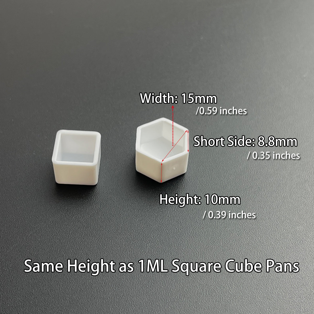1.2ML 1000Pcs/2000Pcs/5000Pcs Hexagon Shaped Empty Watercolor Paint Pans – Refillable Plastic Mini Palette Pans for Watercolors, Gouache, Nail Art, Cosmetics, and DIY Craft Supplies – Ideal for Travel and Sample Sets
