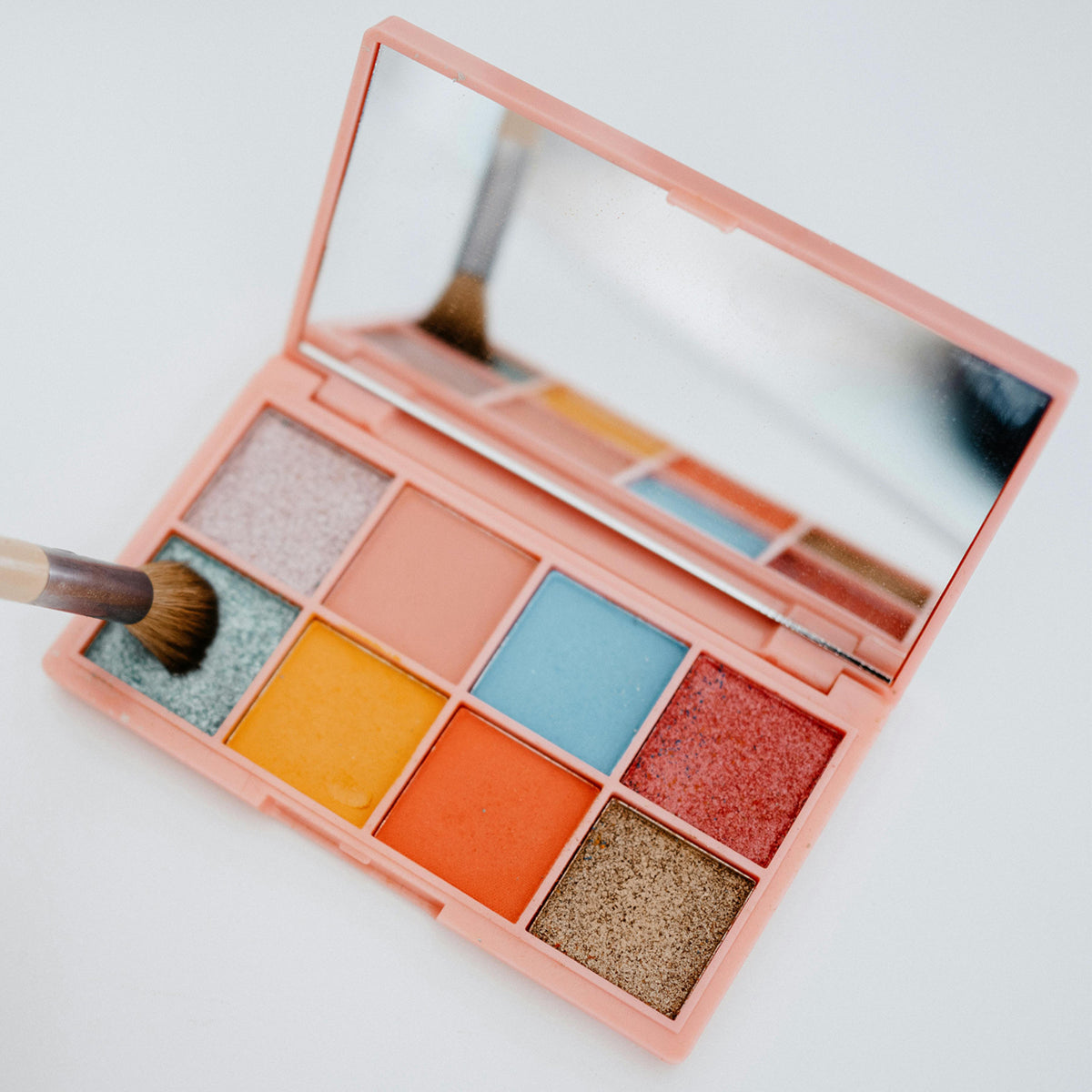 26*26MM Square 1000Pcs, Empty Square Metal Pans for Eyeshadow Palette Magnetic Makeup Palette, Empty Eyeshadow Pans, Makeup Palette Pans