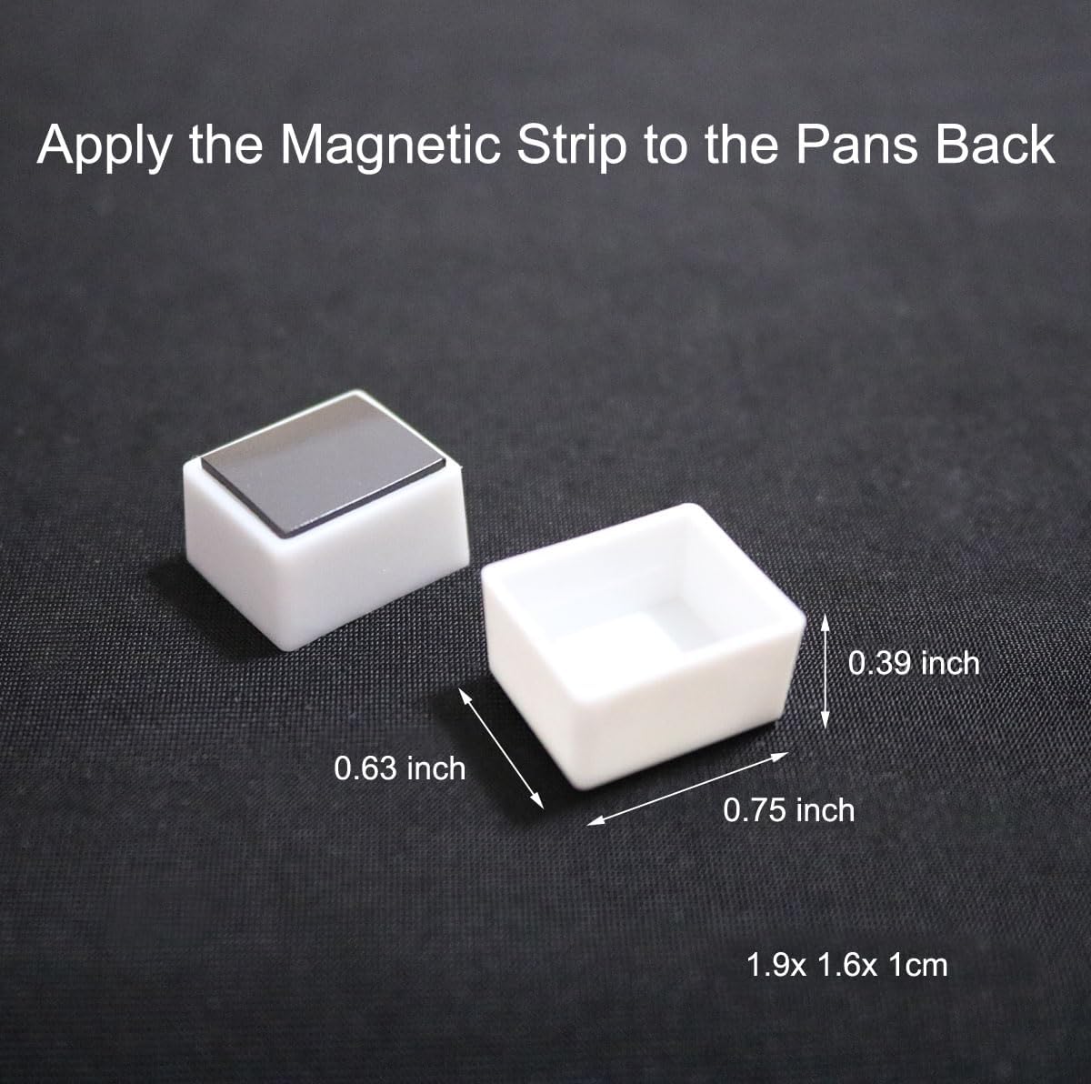 FCLUB Empty Watercolor Palette with Magnetic Pans,Paint Palette, Paint Tray Palettes, Painting Palette