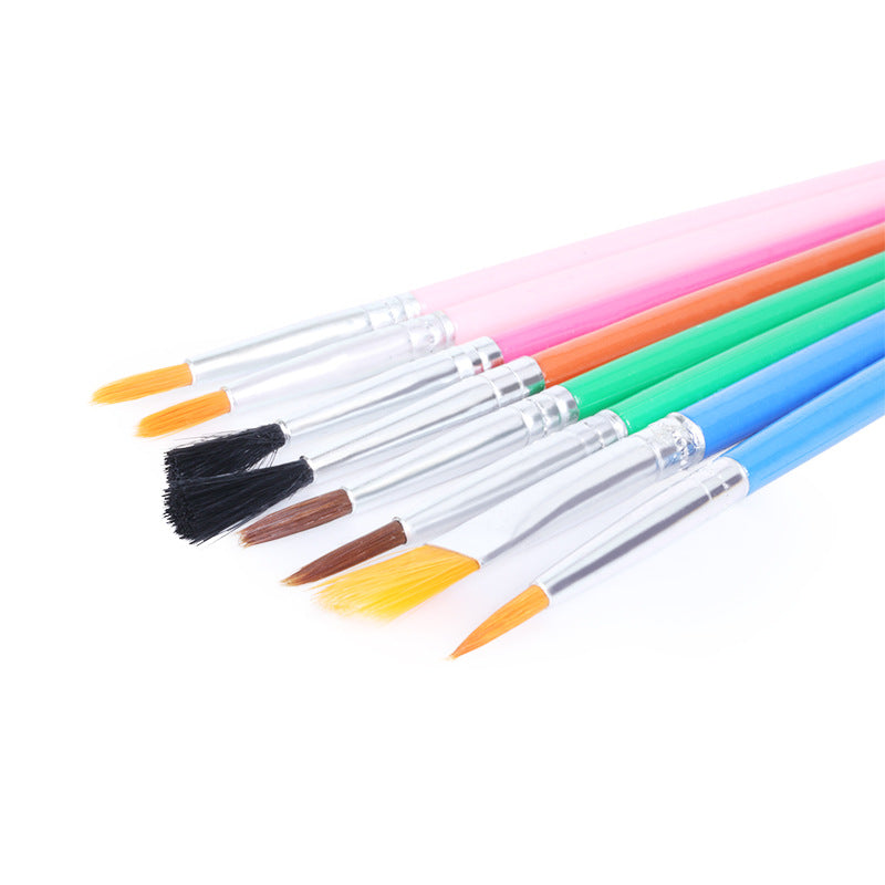 Kids Sponge Paint Brush Set – 15pcs Toddler Art Brushes for Painting & Doodling, Creative Sponge & Nylon Brushes for Finger Paints, Washable Art Tools for Preschool & Kindergarten