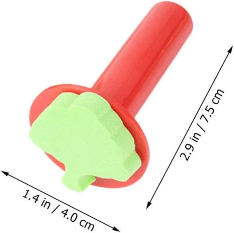 Children's Sponge Stamp Set for DIY Art, Cute EVA Foam Stamps for Kids, 5-Pack Colorful Patterns, Fun Educational Craft Tools, Easy to Use & Color, Boost Creativity