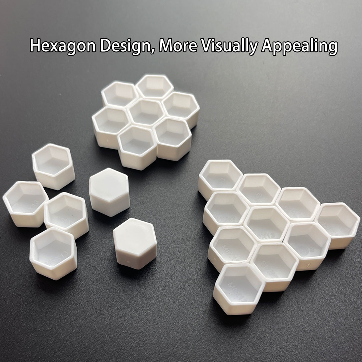 Bulk Hexagon Watercolor Pans – 1000/2000/5000pcs White Plastic Pans (1.2ml & 2.2ml) for Handmade Paint & Gouache