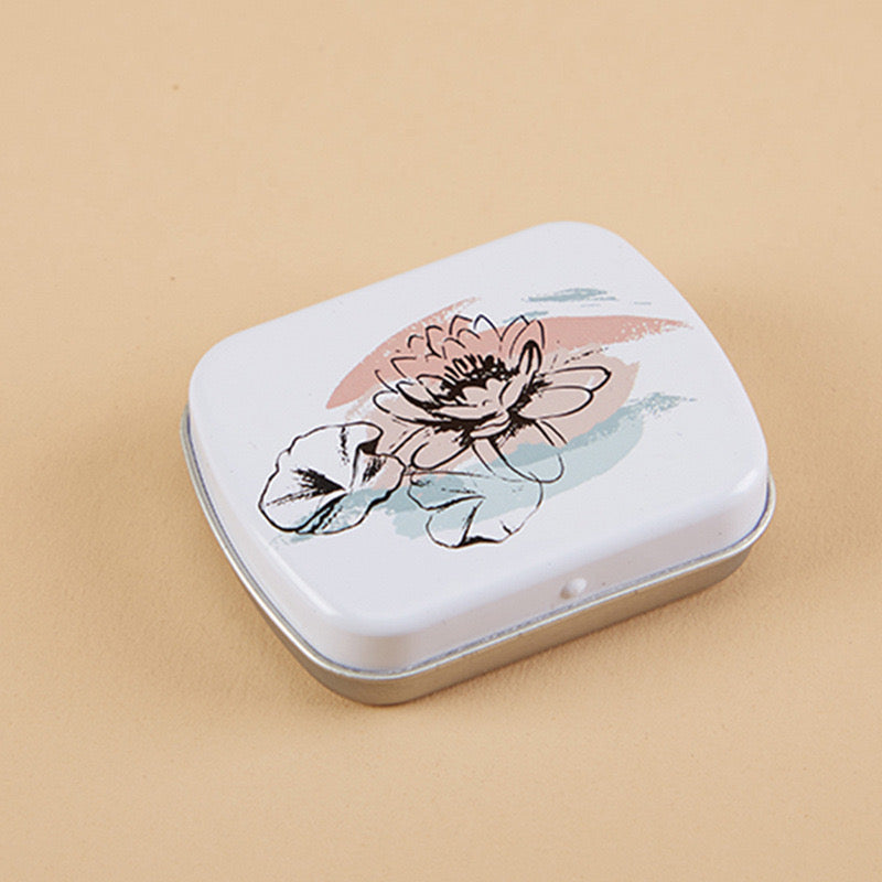 2.3 x 1.9 x 0.6 inches 9 Pcs Small Metal Tin Box Portable Small Container Storage Case With Solid Hinged Top for Drawing Pin Nail Art Bead Earring and Jewelry Craft Organizing
