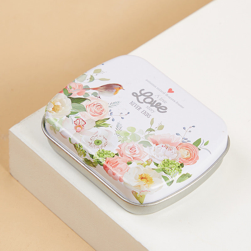 2.23 x1.76 x 0.55 inch 5Pcs 12 Wells Tiny Watercolor Palette, Travel Watercolor Tin, Small Tin Box, Cute Mini Palette Perfect For Travel, Mini Paint Set