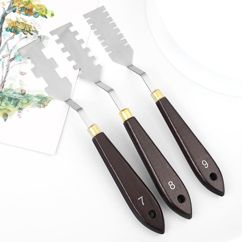 Professional Palette Knife Set – 9PCS Stainless Steel Painting Knives for Artists, Ideal for Acrylic, Oil & Gouache, Perfect for Texture & Impasto Art