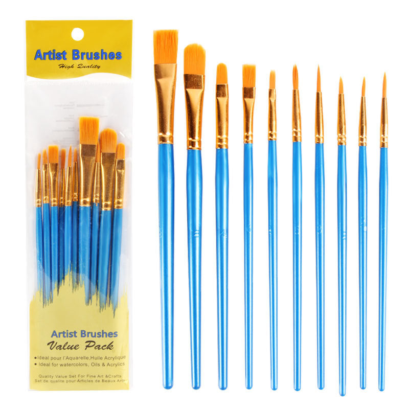 80Pcs Acrylic & Watercolor Paint Brush Set – High-Quality Nylon Bristles with Sturdy Plastic Handles, Smooth Copper Ferrules, Ideal for Oil, Gouache & Watercolor Painting, Assorted Colors
