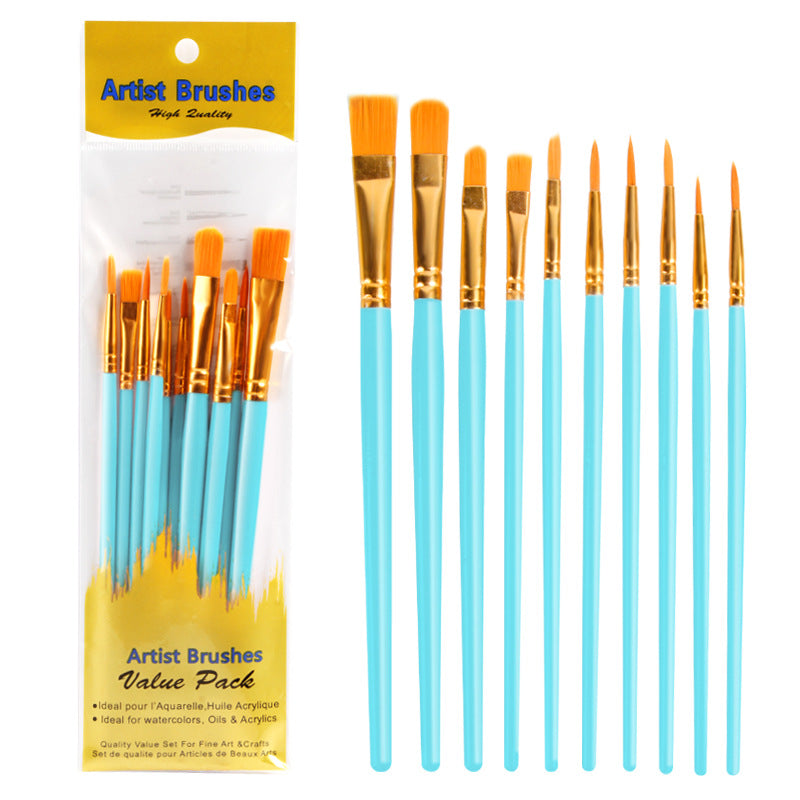 80Pcs Acrylic & Watercolor Paint Brush Set – High-Quality Nylon Bristles with Sturdy Plastic Handles, Smooth Copper Ferrules, Ideal for Oil, Gouache & Watercolor Painting, Assorted Colors