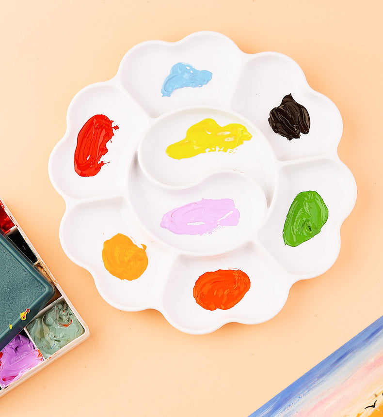 Paint Tray Palettes, Plastic Paint Pallets for Kids or Students to Paints on School Project or Art Class-5pcs