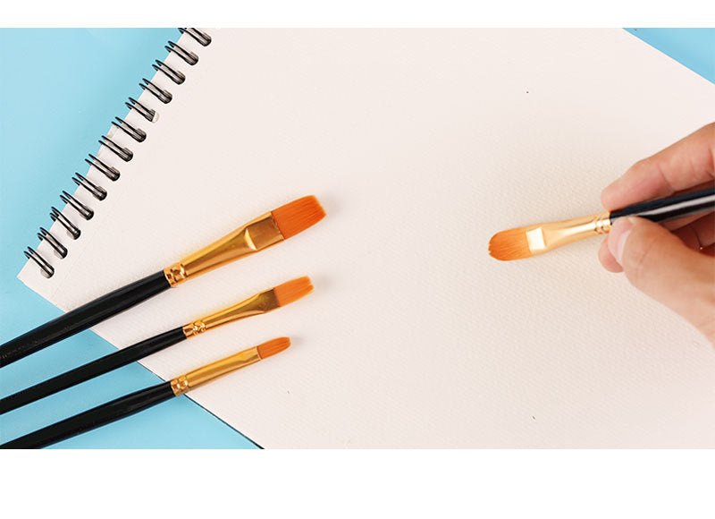 80Pcs Acrylic & Watercolor Paint Brush Set – High-Quality Nylon Bristles with Sturdy Plastic Handles, Smooth Copper Ferrules, Ideal for Oil, Gouache & Watercolor Painting, Assorted Colors