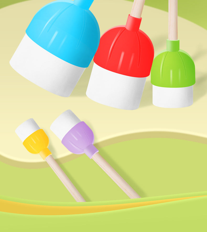 5-Pieces Assorted Size Round Sponges Brush Set, Paint Tools for Kids  paint tools