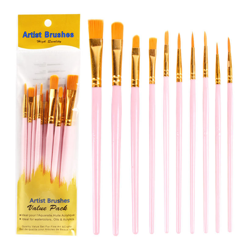 80Pcs Acrylic & Watercolor Paint Brush Set – High-Quality Nylon Bristles with Sturdy Plastic Handles, Smooth Copper Ferrules, Ideal for Oil, Gouache & Watercolor Painting, Assorted Colors