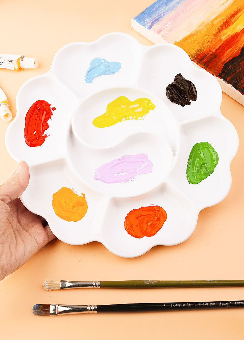 Paint Tray Palettes, Plastic Paint Pallets for Kids or Students to Paints on School Project or Art Class-5pcs