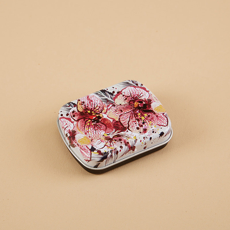 2.3 x 1.9 x 0.6 inches 9 Pcs Small Metal Tin Box Portable Small Container Storage Case With Solid Hinged Top for Drawing Pin Nail Art Bead Earring and Jewelry Craft Organizing