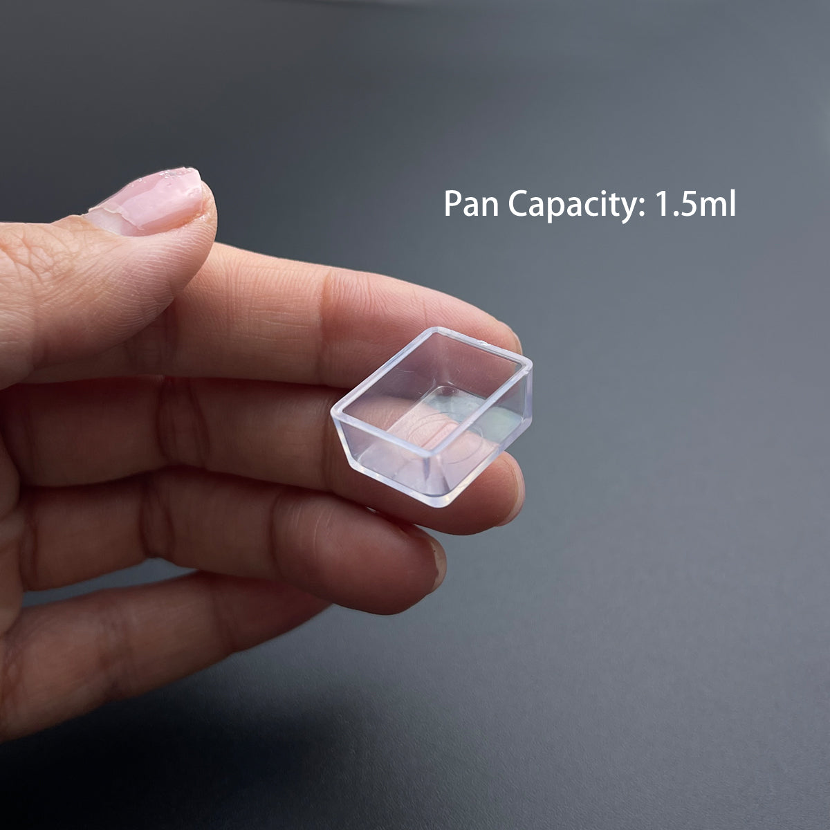 1.5ml Watercolor Pans – 200pcs Flat Bottom White & Clear Plastic Pans for Handmade Paint & DIY Palettes