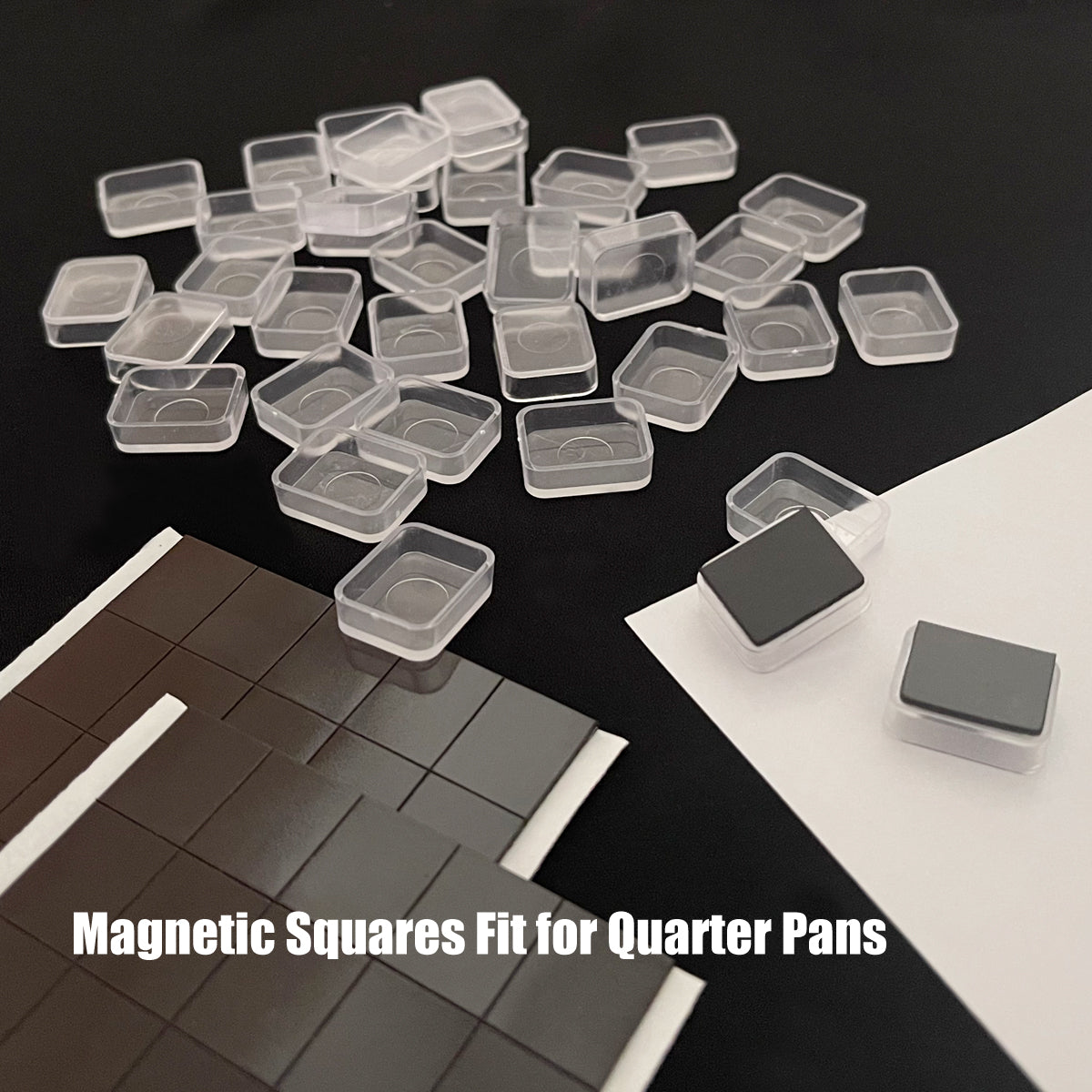 Use mini 16x13mm magnets to fix small watercolor pans inside tin boxes – great for custom paint setups and travel kits