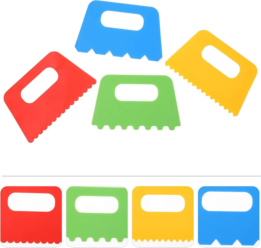 Kids DIY Paint Scraper Set – 2 Sets of 8 EVA Sponge Scrapers for Toddler Painting, Easy-Grip Art Brushes for Preschool & Kindergarten, Creative Early Learning Art Tools