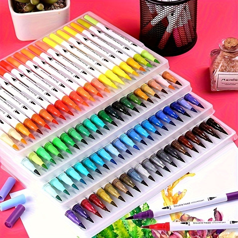 12/24/36/48/60/72/100/120Colors Watercolor Brush Pen Colors Marker Pens Painting Drawing Art Supplies