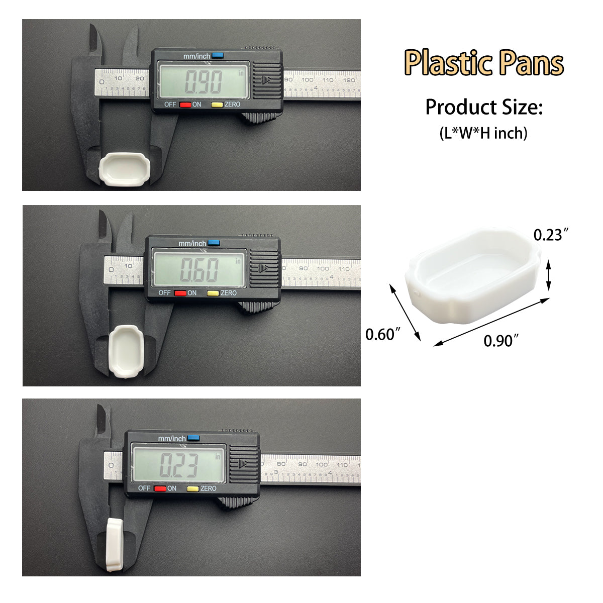 1ML 100 Pcs, Mini Ceramic or Plastic Paint Palette Pan, Small Ceramic Tray Palette for Watercolor Gouache Acrylic Oil Painting