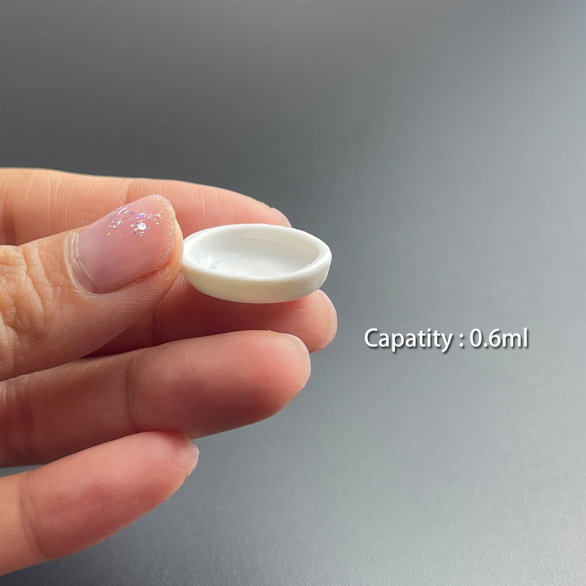 0.6ML 1000Pcs, Ceramic Mini Watercolor Pans, Small Ceramic Tray Palette for Watercolor Gouache Acrylic Oil Painting