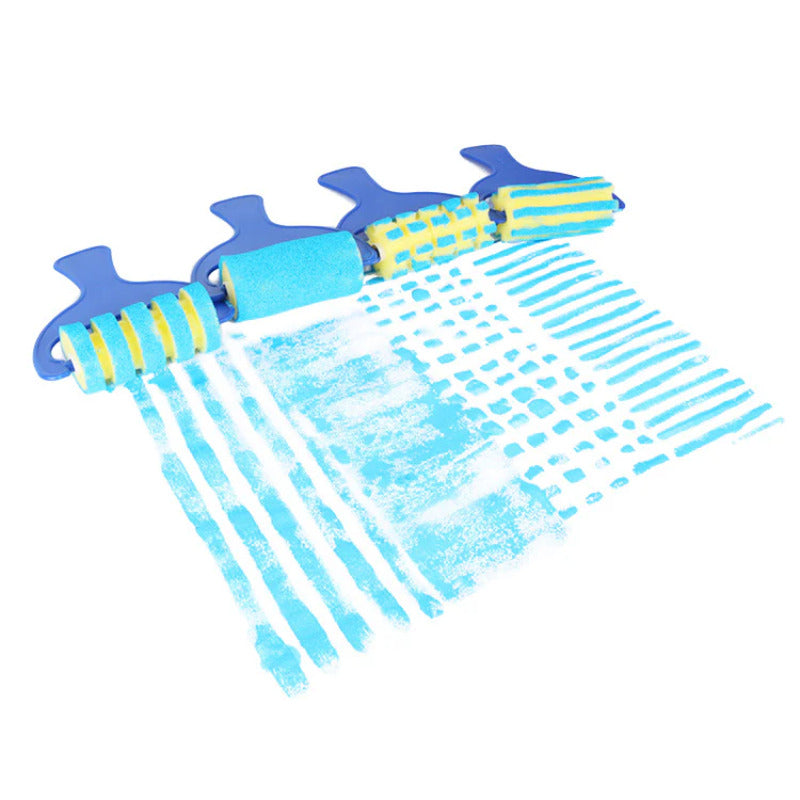 29PCS Kids Sponge Painting Brushes Set – Early Learning DIY Art Tools for Toddlers & Preschoolers