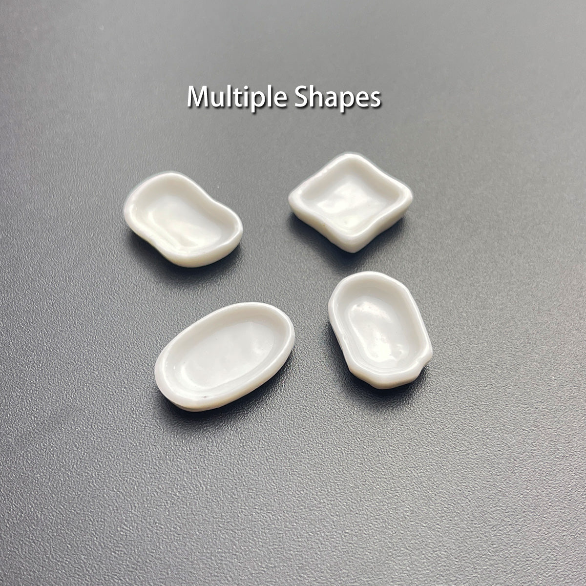 0.2-0.3ML 1000Pcs, Mini Ceramic Paint Palette Pan, Small Ceramic Tray Palette for Watercolor Gouache Acrylic Oil Painting