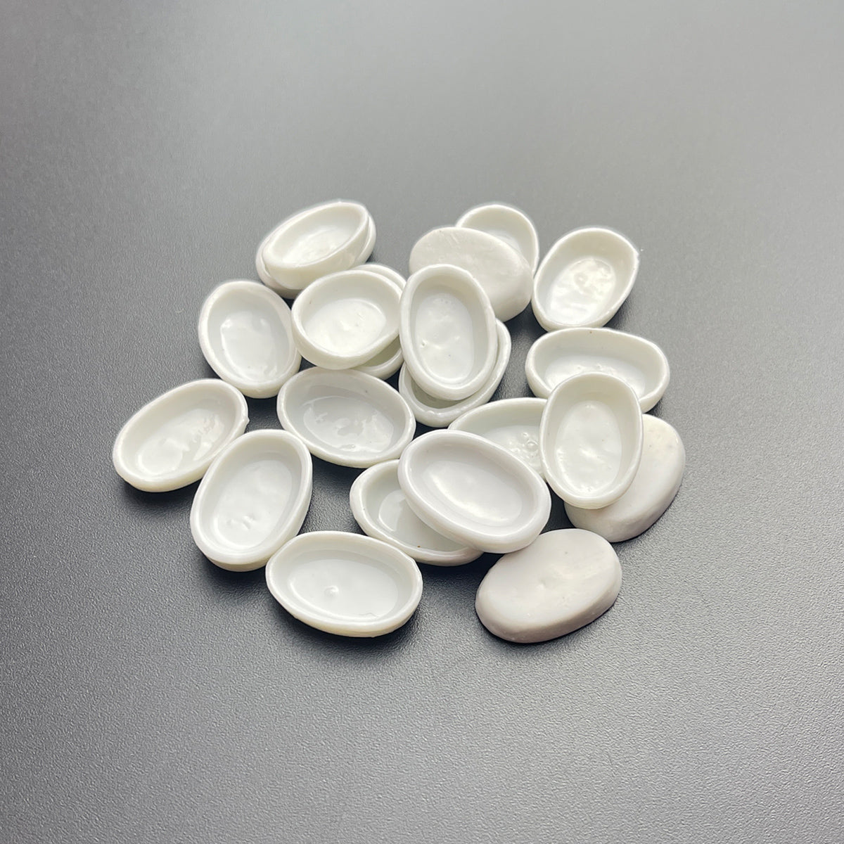 0.6ML 100Pcs, Ceramic Mini Watercolor Pans, Small Ceramic Tray Palette for Watercolor Gouache Acrylic Oil Painting