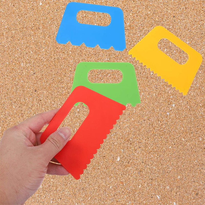 Kids DIY Paint Scraper Set – 2 Sets of 8 EVA Sponge Scrapers for Toddler Painting, Easy-Grip Art Brushes for Preschool & Kindergarten, Creative Early Learning Art Tools