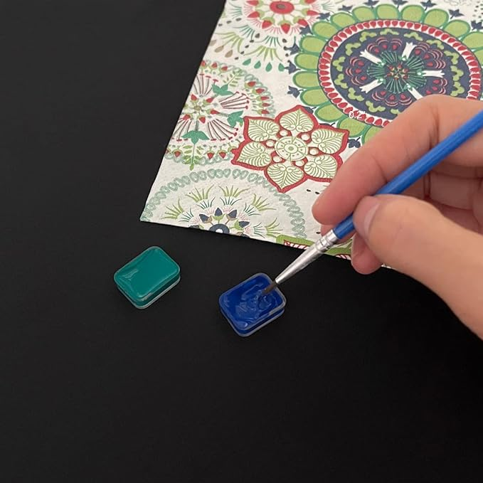 Clear plastic watercolor pans – perfect for showcasing handmade paint from all angles