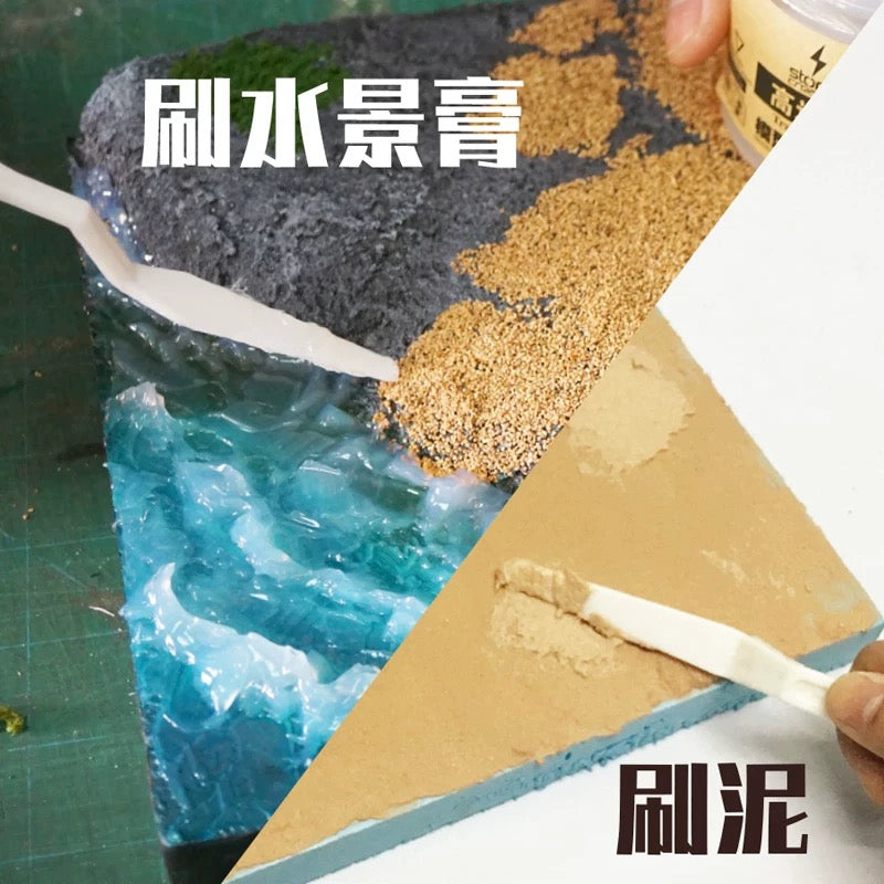 6-Piece Plastic Palette Knife Set – Perfect for Model Crafting, Painting & DIY Art Projects