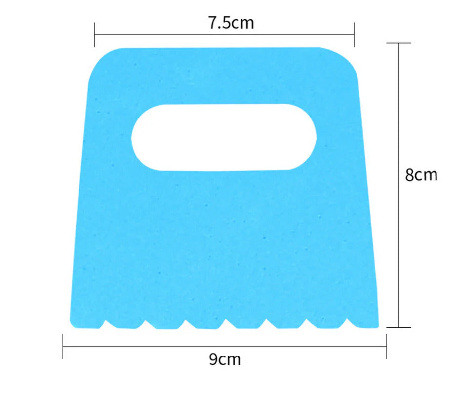 Kids DIY Paint Scraper Set – 2 Sets of 8 EVA Sponge Scrapers for Toddler Painting, Easy-Grip Art Brushes for Preschool & Kindergarten, Creative Early Learning Art Tools